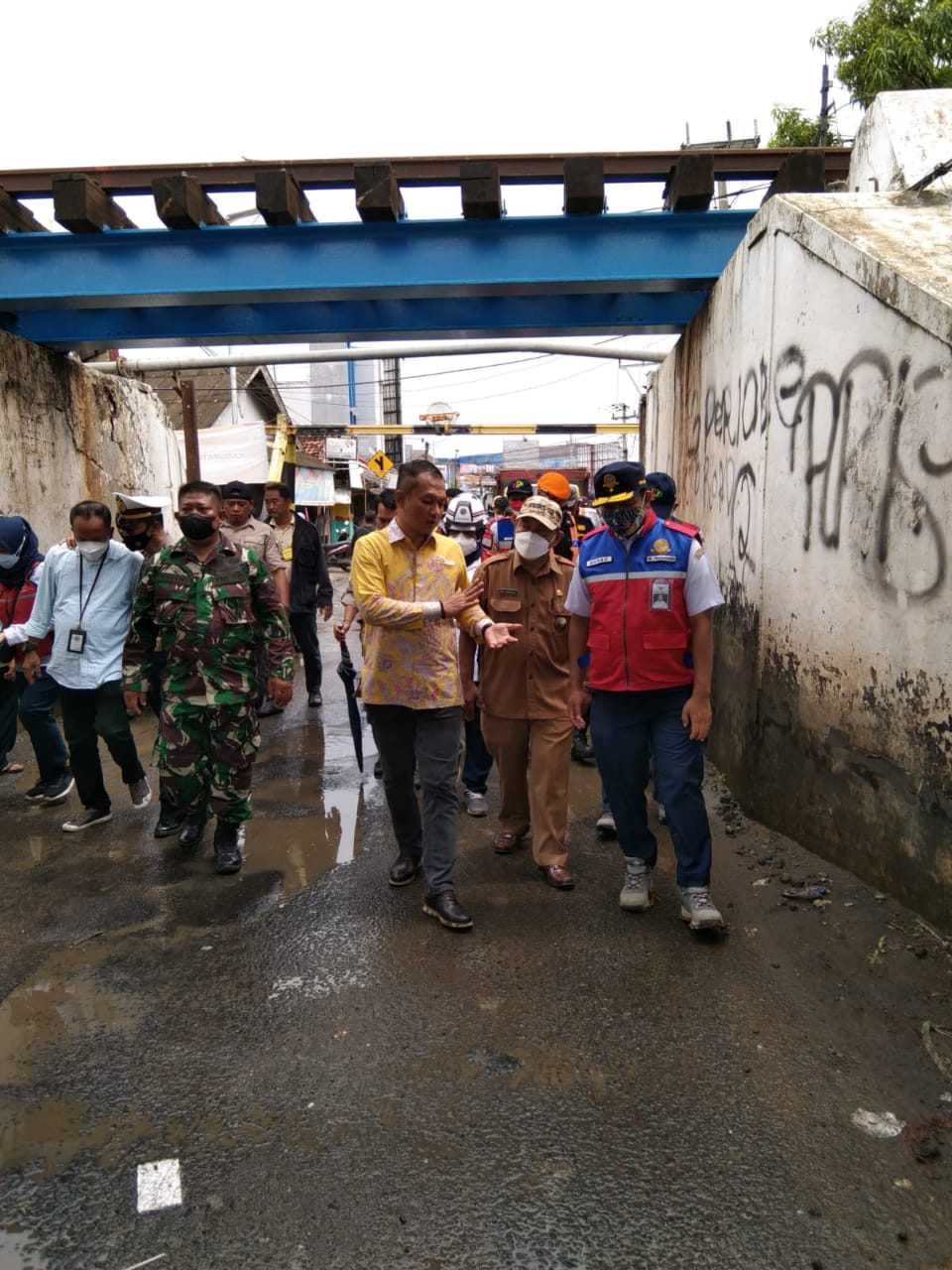 H. Bambang Hermanto Tinjau Langsung Underpass Perlintasan Kereta Api