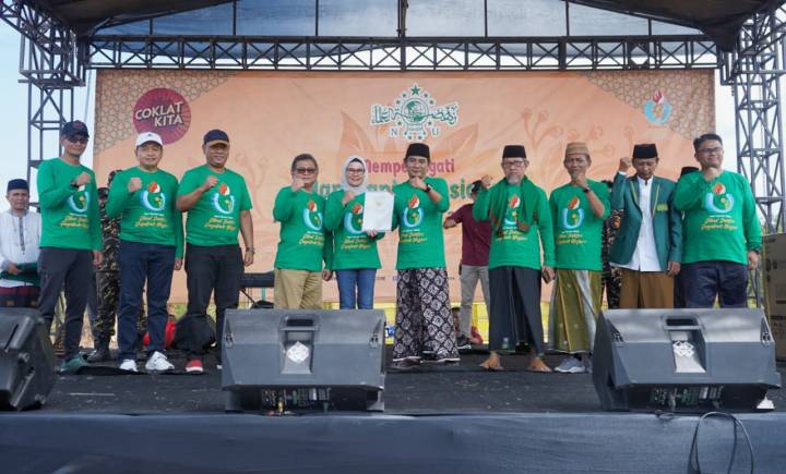 Bupati Indramayu Nina Agustina Hadiri Puncak Harlah HSN 2023 Bersama Forkompinda Indramayu